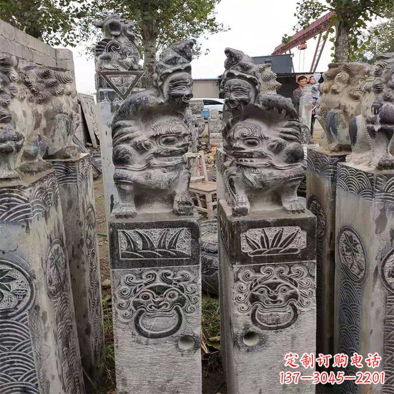 温州中领雕塑——历久弥新的拴马桩雕塑