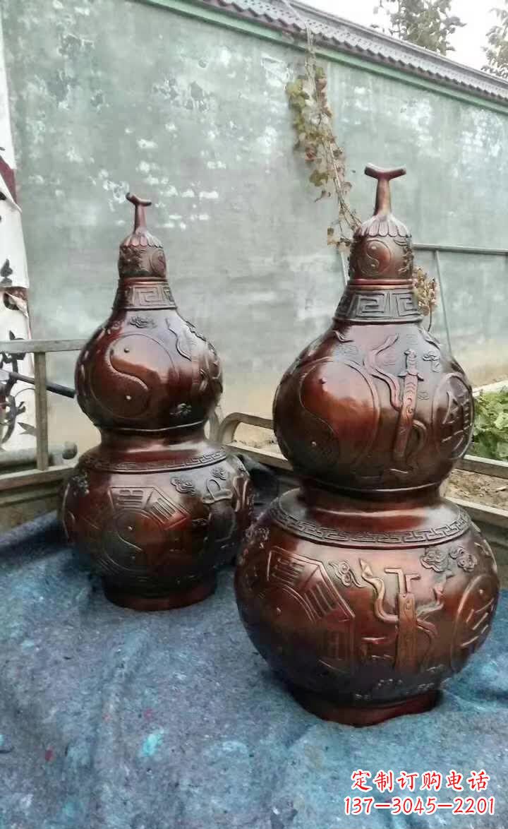 温州葫芦景观铜雕