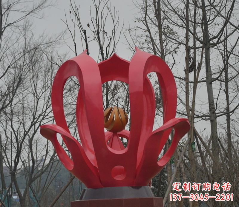 温州巧夺天工的紫荆花雕塑