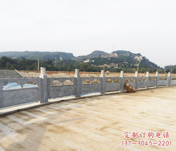 温州护城河大理石栏板石雕