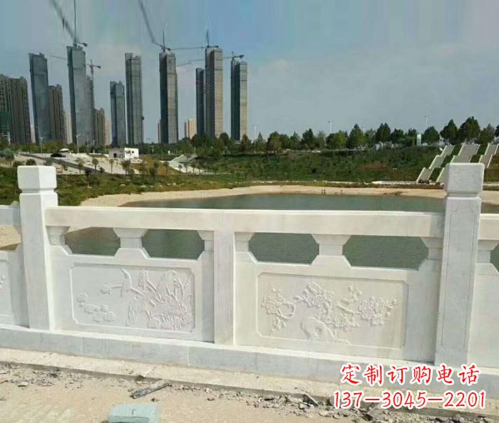 温州护城河建筑石雕栏板 (2)