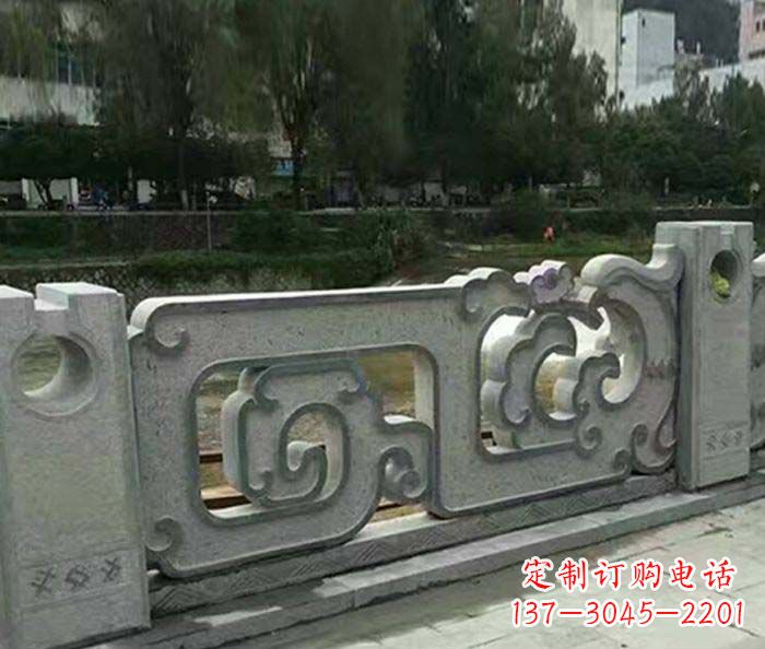 温州护城河建筑石雕栏板
