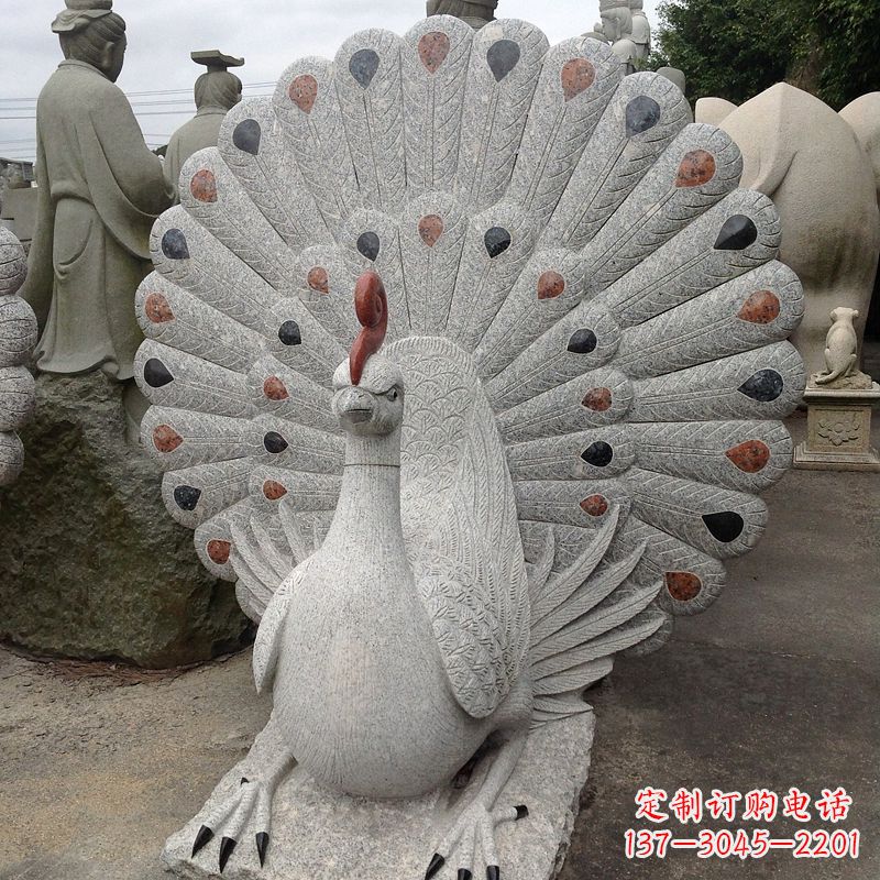 温州花岗岩孔雀雕塑——艺术与文化交融