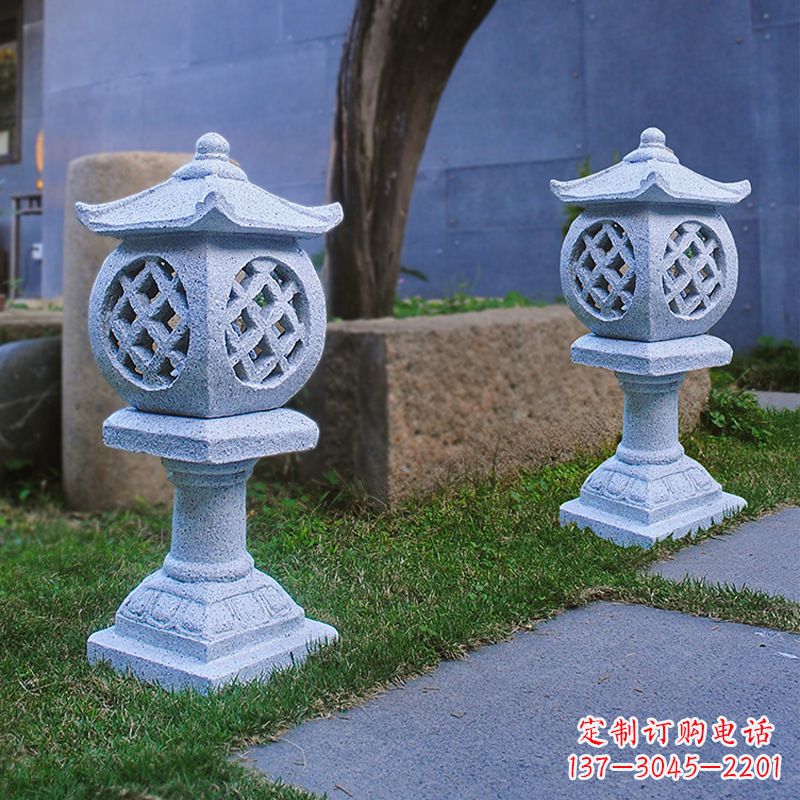 温州花岗岩石灯笼雕塑——点缀家园,照亮晚宴