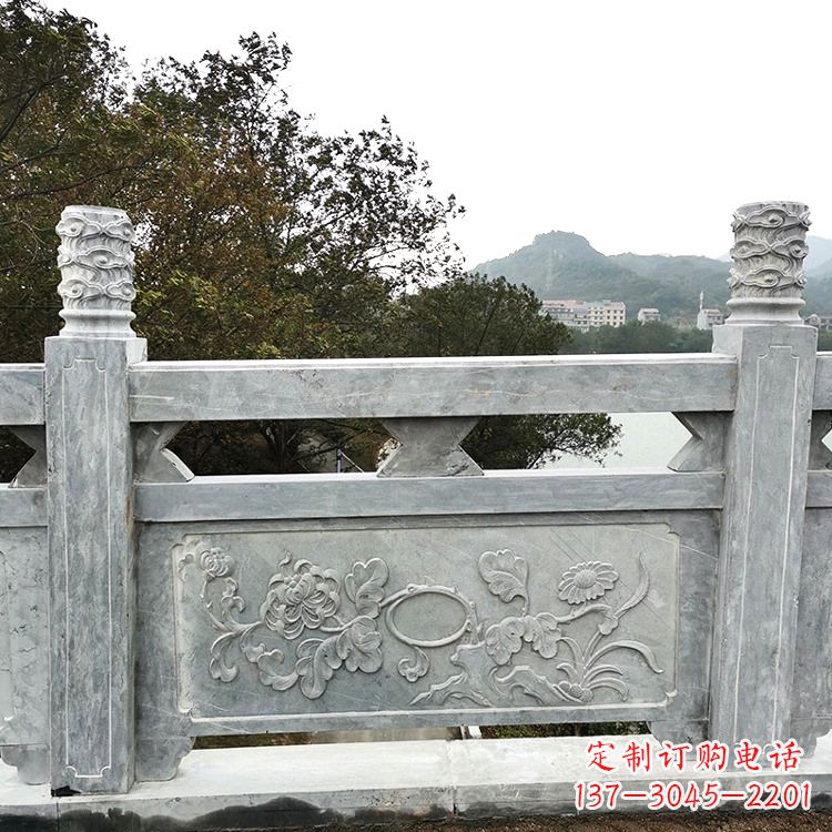 温州花岗岩石雕栏板，美轮美奂