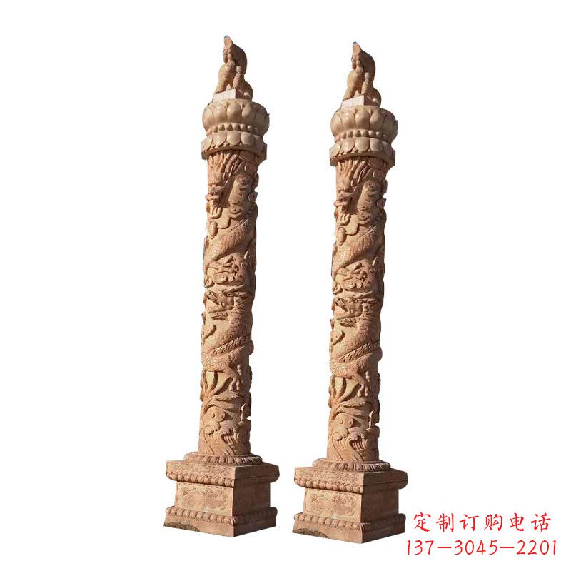 温州华表盘龙柱石雕