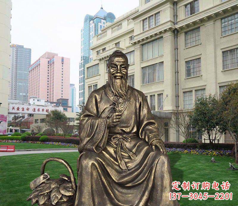 温州华佗古代名人铜雕