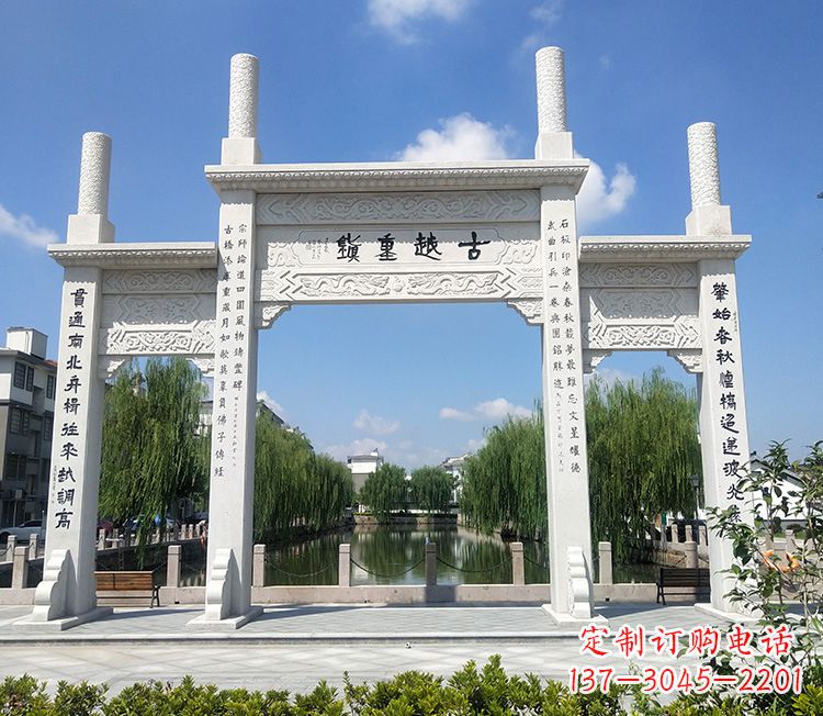 温州华伟石雕牌坊,顶尖定制雕塑