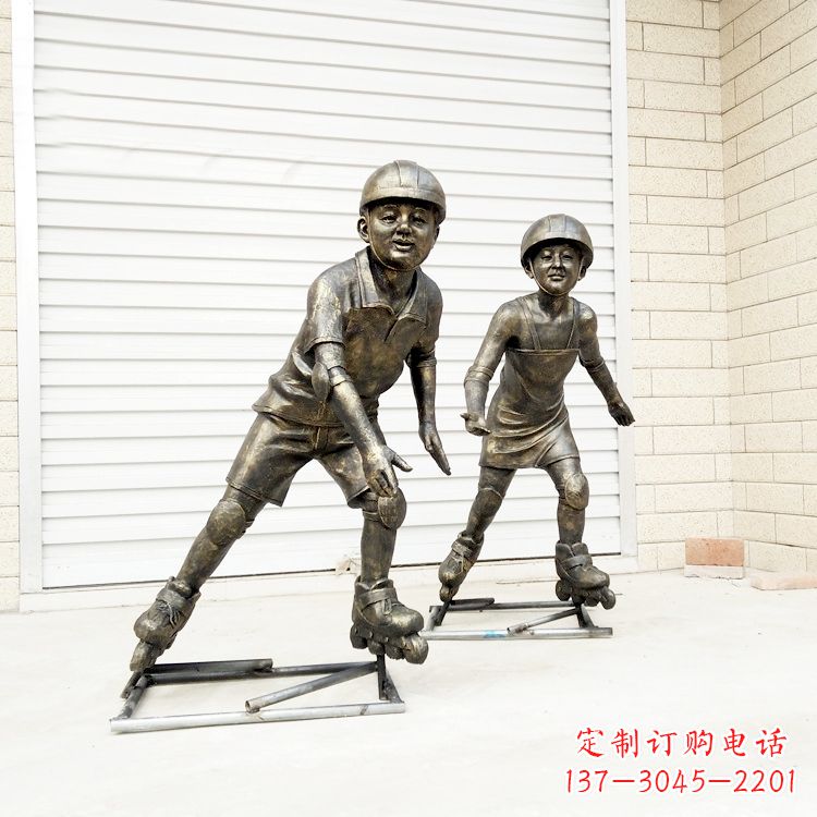 温州中领雕塑:仿铜小孩雕塑