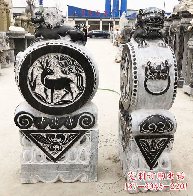 温州品质卓越的黄山石雕门墩石
