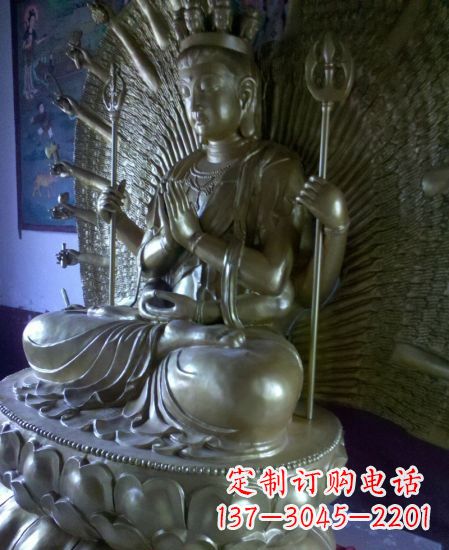 温州中领雕塑:高质量黄铜佛像雕塑