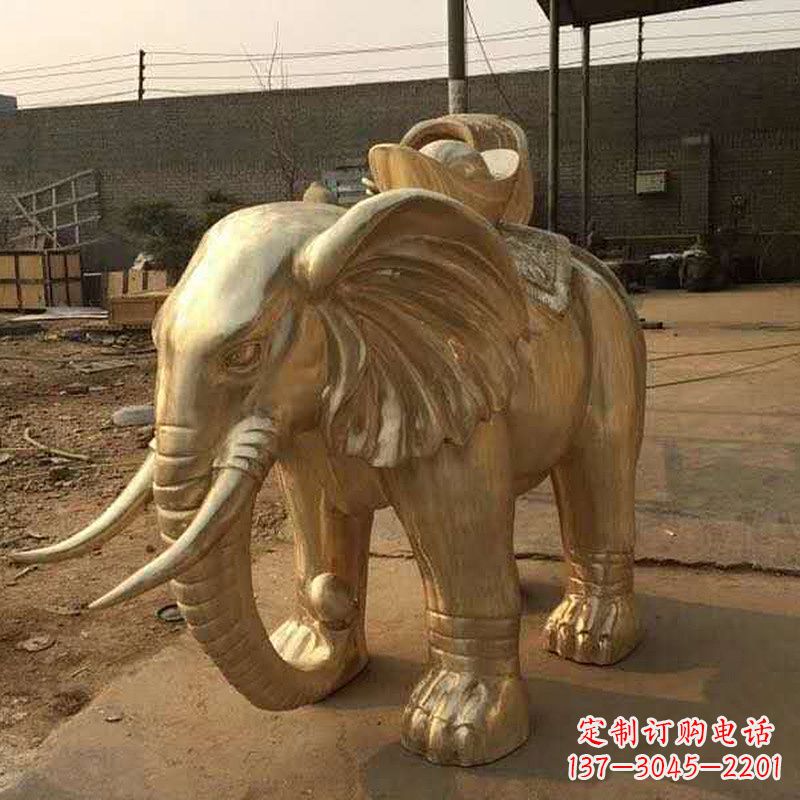 温州黄铜大象雕塑