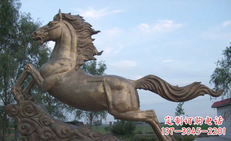温州完美雕刻的黄铜马雕塑
