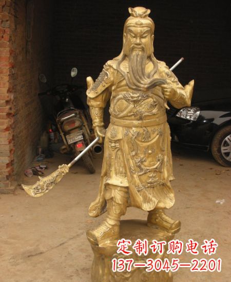 温州优美勇猛的关公雕塑