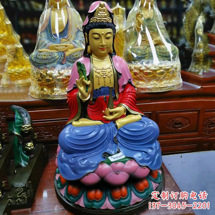 温州黄铜观音雕像,让您的家居增添神秘感