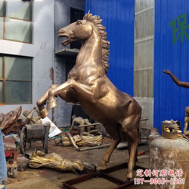 温州黄铜马儿雕塑
