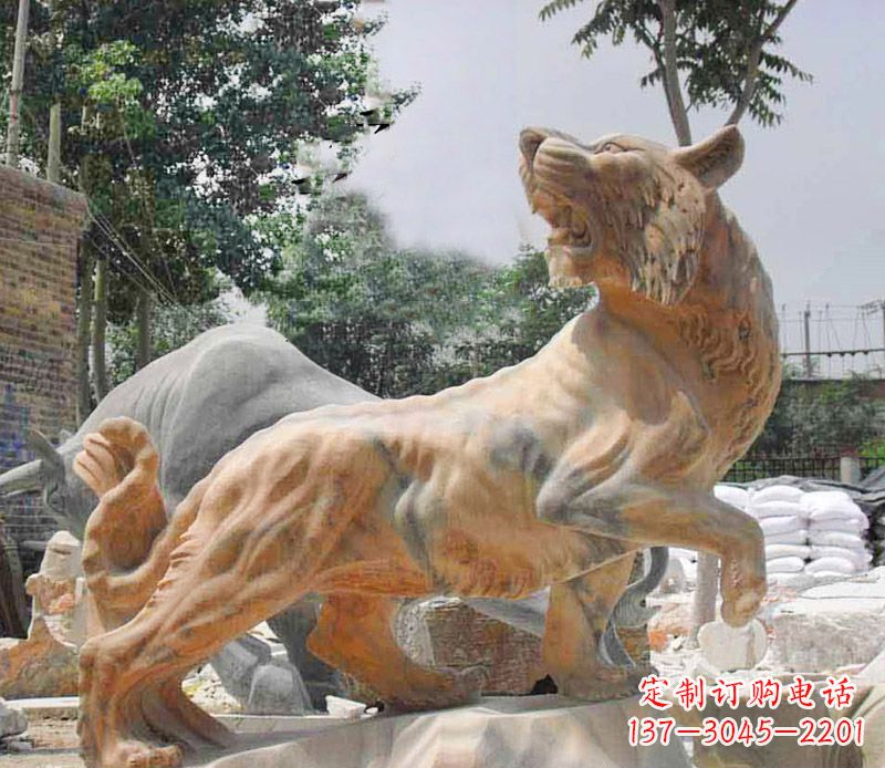 温州象征力量与尊贵的老虎石雕
