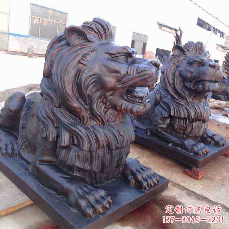 温州中领雕塑打造精致的狮子雕塑