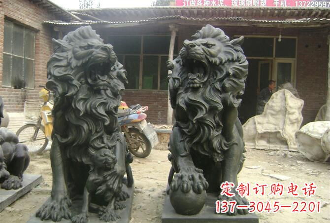 温州高质量铜制狮子雕塑