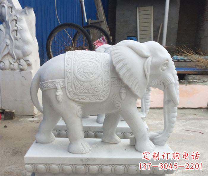 温州精美大象雕塑,门口装点新灵感