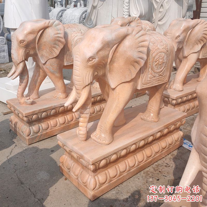 温州中领雕塑:大象雕塑吉祥如意