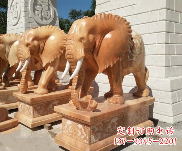 温州象征吉祥及如意的大象雕塑