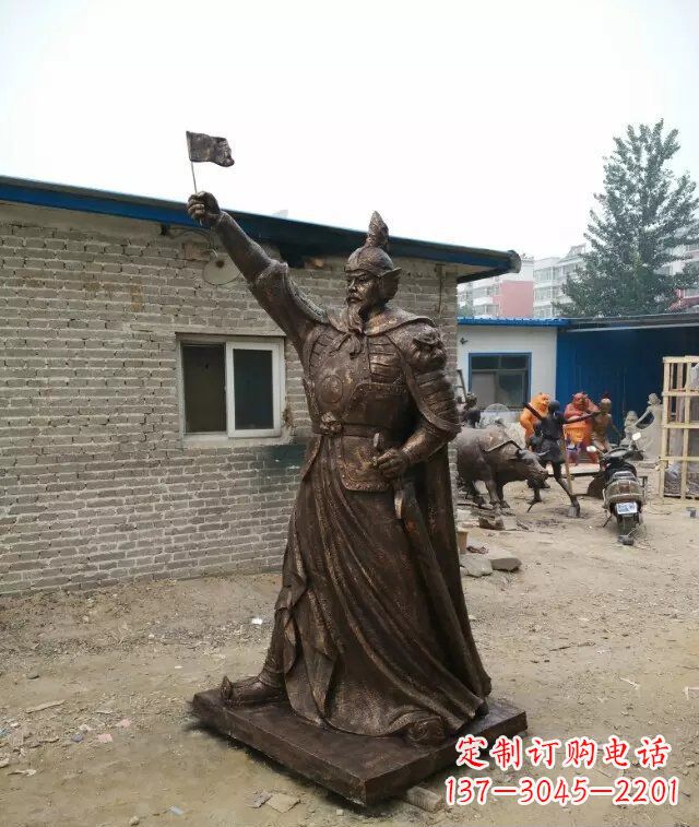 温州将军古代人物铜雕