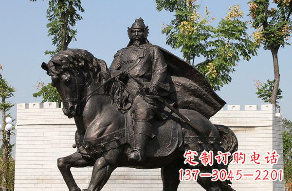 温州将军骑马古代人物铜雕