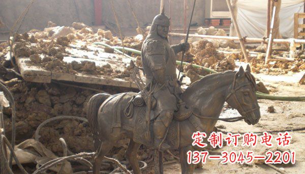温州精心打造的古典骑马铜雕