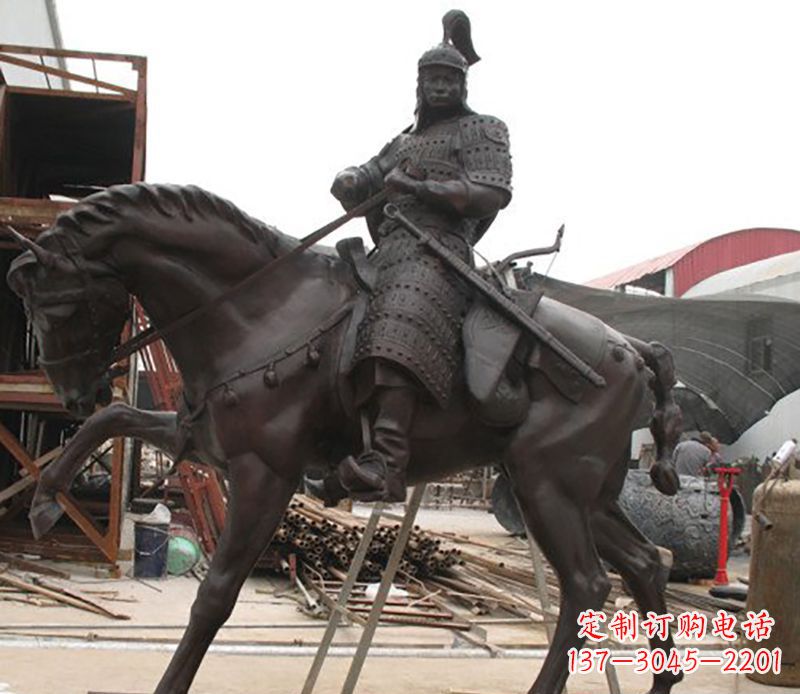 温州将军骑马人物铜雕