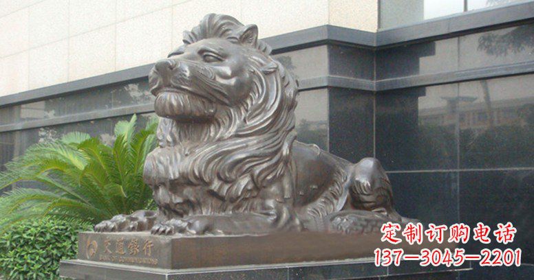 温州中领雕塑-雕刻狮子铜雕定制