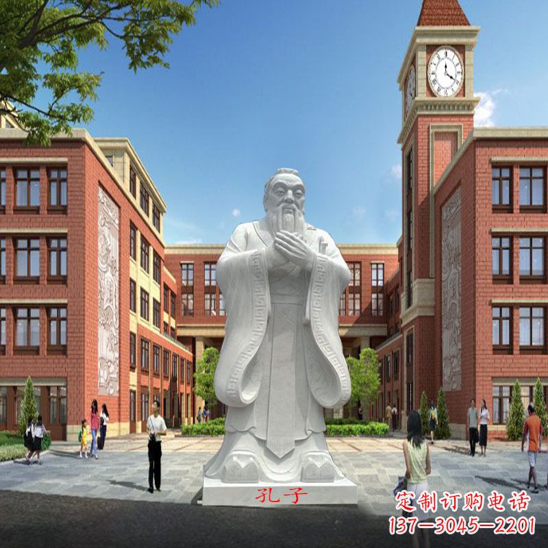 温州高雅&别致的胶州东湖孔子雕像,精美之作