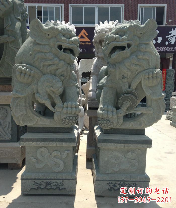 温州南方风石雕狮子,纯手工为你独一无二