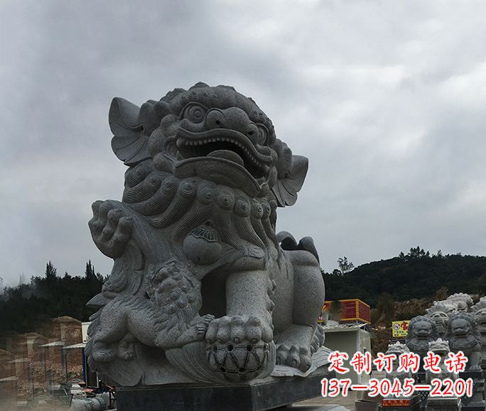 温州南方狮子石雕,让街边景观更加美观