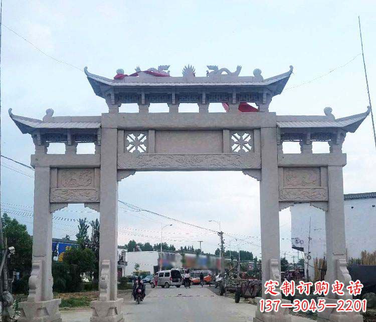 温州中领雕塑,传承传统,卓越牌坊雕塑