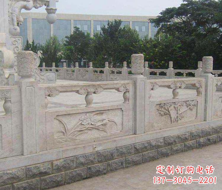 温州中领雕塑:精美石材栏板雕塑