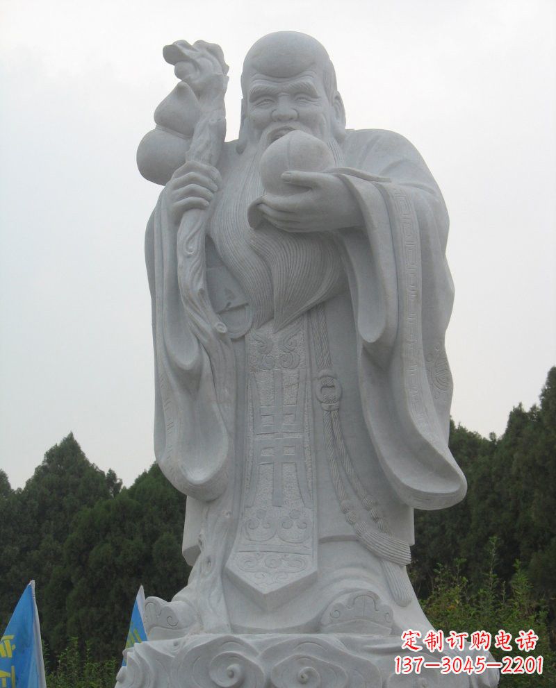 温州大理石老寿星雕塑,重现传统文化的美好