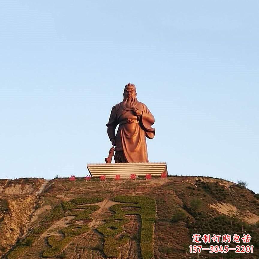温州中领雕塑精心打造的历史名将关公雕像