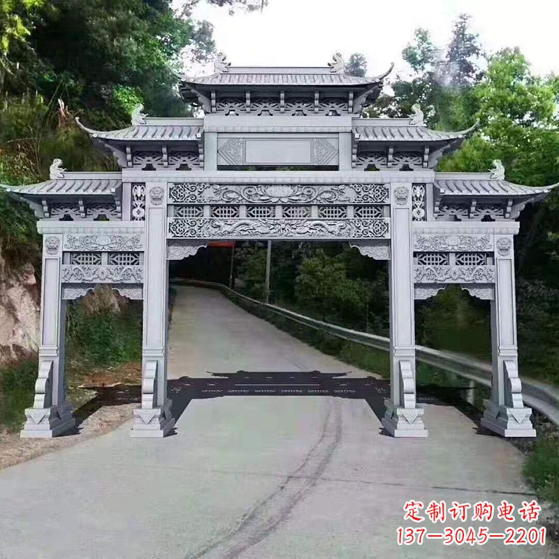温州专业定制石牌坊雕塑