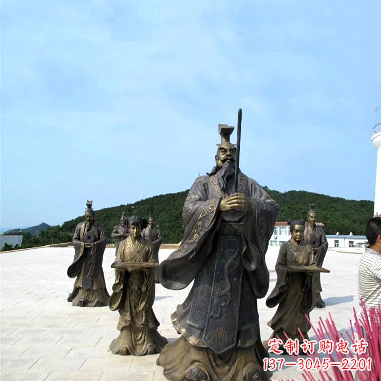 温州中领雕塑——汉武帝刘彻祭天情景雕塑