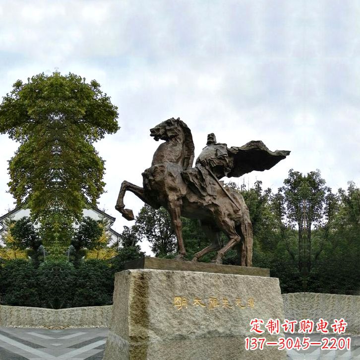温州华夏文明领袖朱元璋铜雕塑