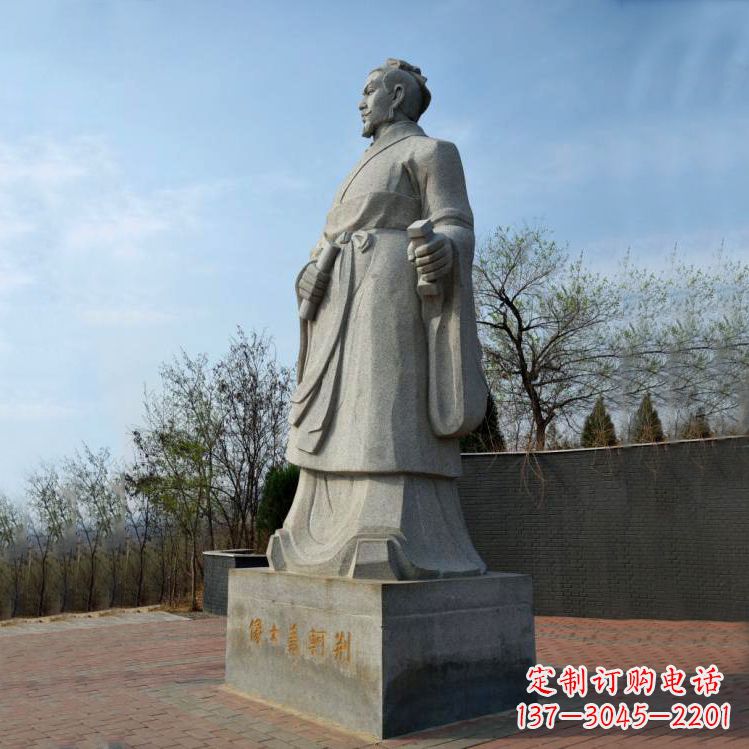 温州中国荆轲铜雕塑,给景区广场趣味增添历史感