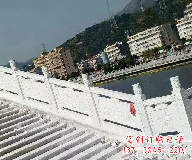 温州山东汉白玉栏板石雕