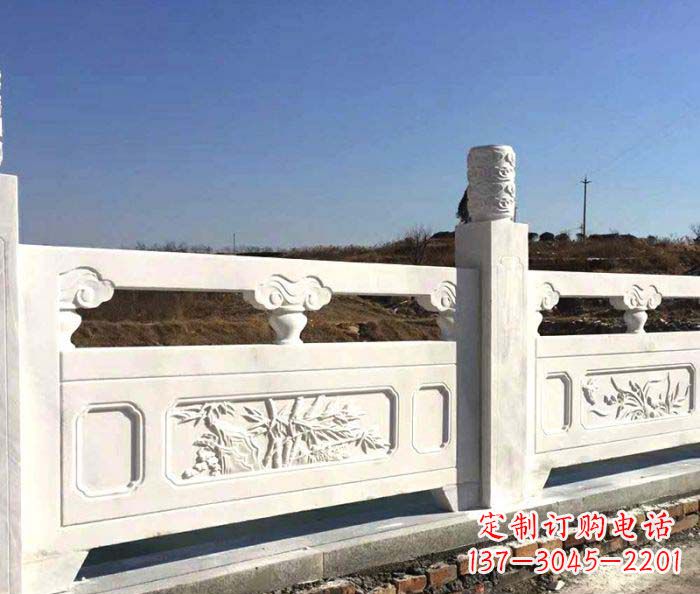 温州泰安中领雕塑汉白玉石浮雕栏板