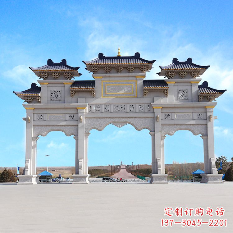 温州牌坊雕塑定制,让您的景点更出彩