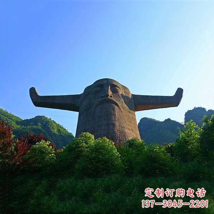 温州中领雕塑:神农头像雕塑