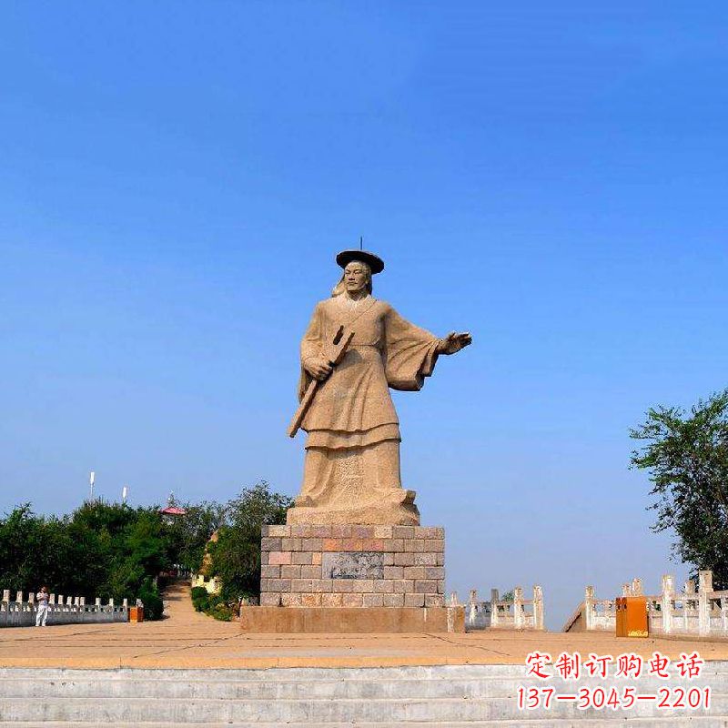温州领雕塑追踪历史英雄,精美大禹石雕像