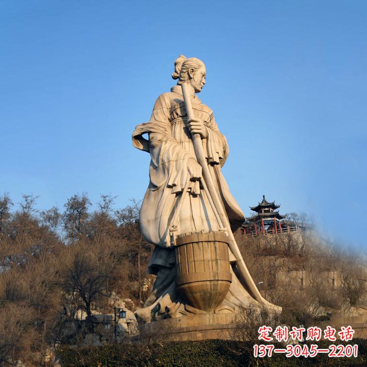 温州重温历史的美女雕塑