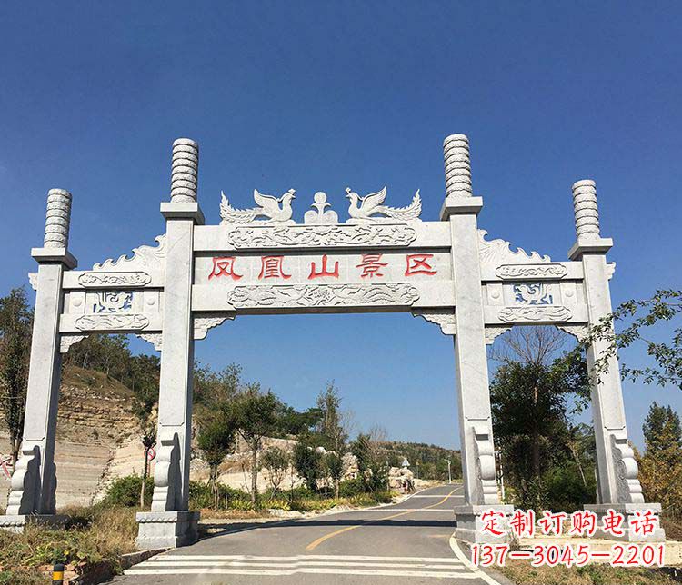 温州中领雕塑:高质量牌坊石雕