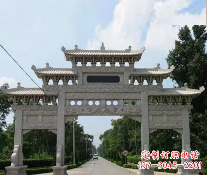 温州高品质牌坊石雕,专为客户量身定制